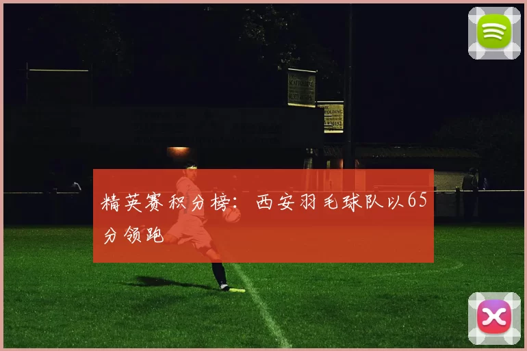 精英赛积分榜：西安羽毛球队以65分领跑